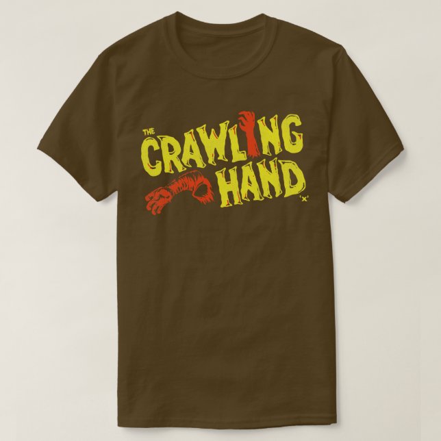 Crawling Hand 60s Cult Classic Horror Movie T Shirt (Design framsida)
