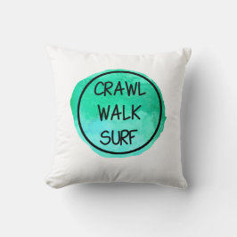 Crawlning Walk-Surfa med Grönt Design Kudde