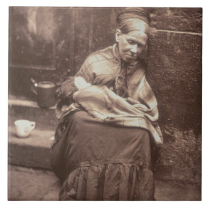 Crawlsimmarna, från "gataliv i London", 1877-7 Kakelplatta