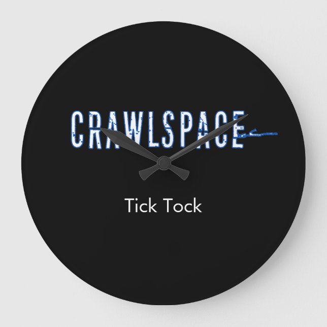 Crawlspace tar tid på stor klocka (Framsida)