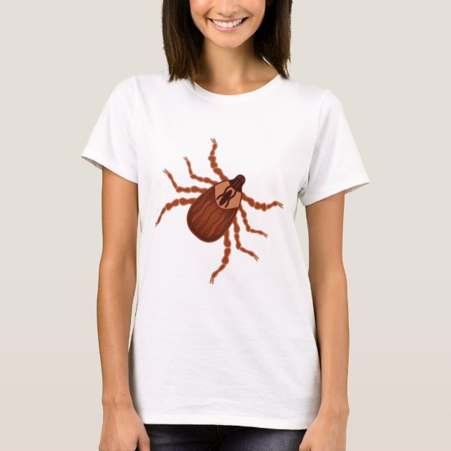 Crawly Realistic Tick Illustration Tröja (Framsida)