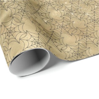 Crawly Spindelnät Halloween Mönster Presentpapper