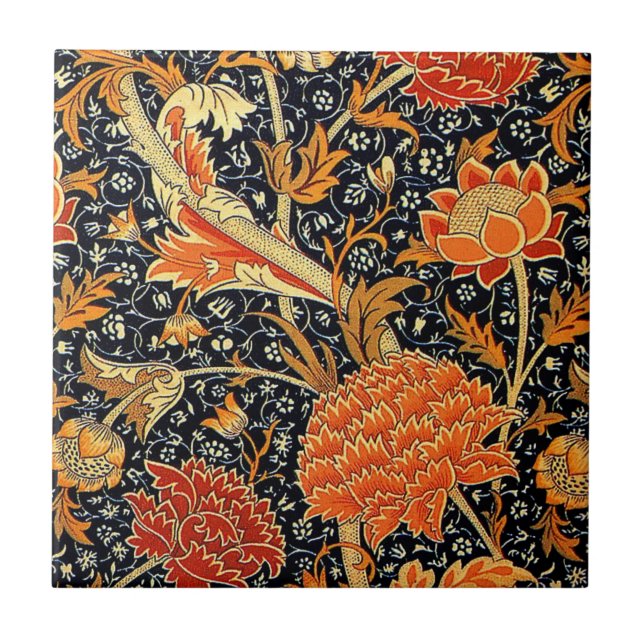 Cray av William Morris Kakelplatta (Framsidan)