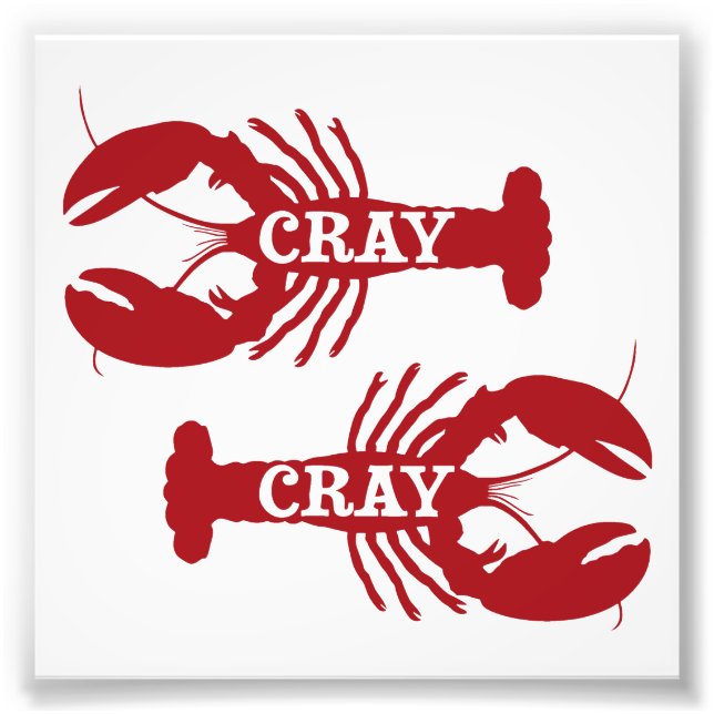 Cray Cray Crayfish Crustacean Fototryck (Framsidan)