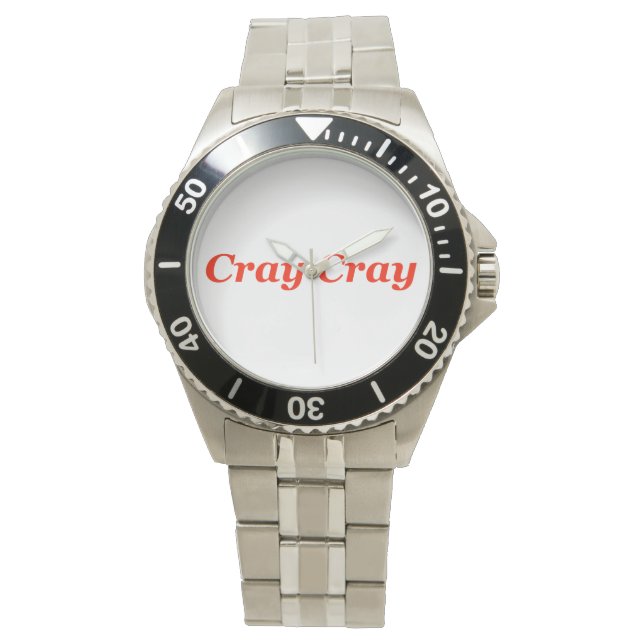 Cray Cray Crazy Going Crazy Nöt! Bull Vild Animal Armbandsur (Framsida)