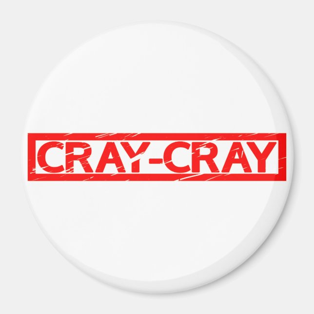 Cray-Cray Frimärke Magnet (Framsidan)