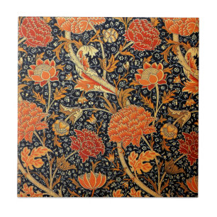 Cray, en vacker William Morris-vintage Kakelplatta