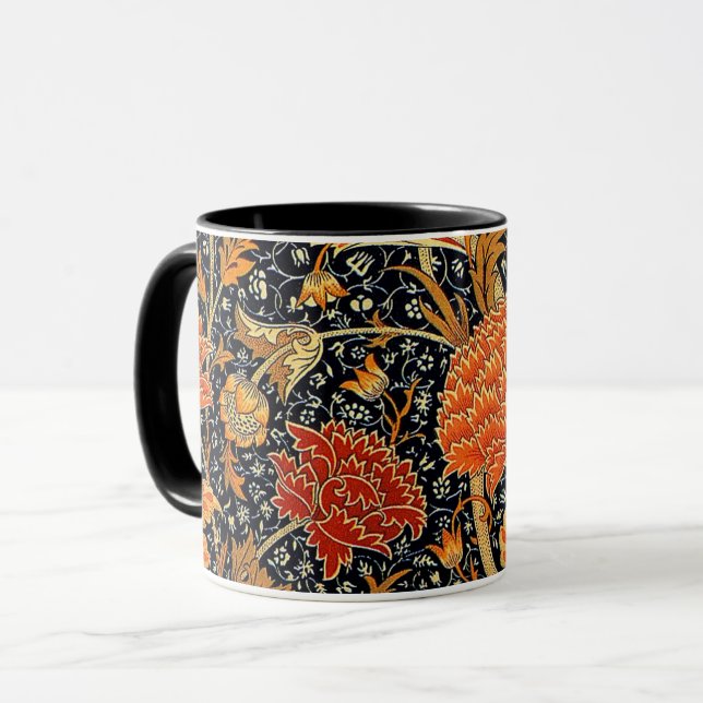 Cray, famous pattern by William Morris, Mugg (Framsida vänster)
