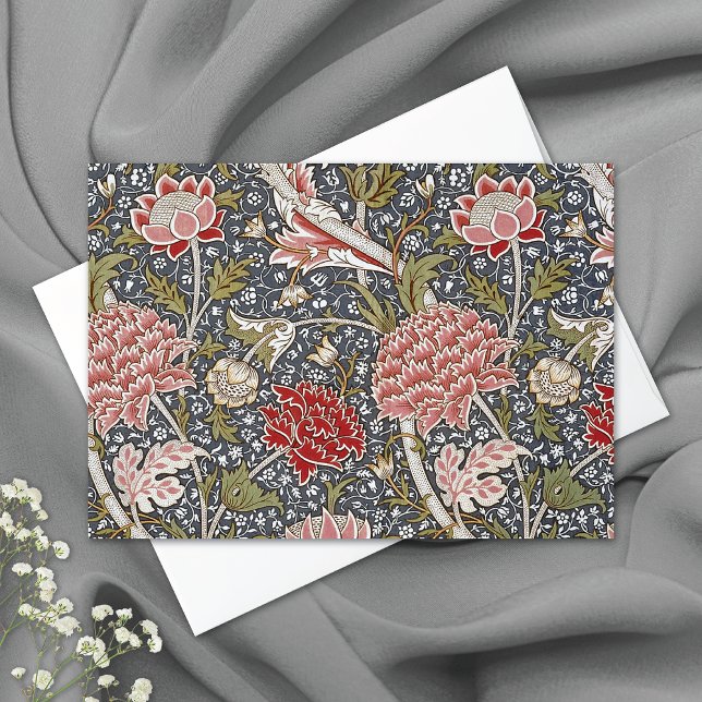 Cray Textile William Morris Fine Art Blank Card Hälsningskort (Skapare uppladdad)