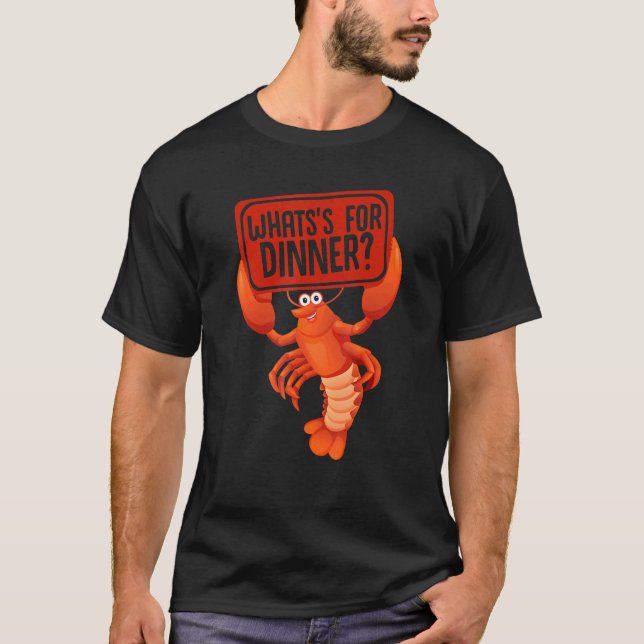 Crayfish  Crawfish Boil What's For Dinner Seafood T Shirt (Framsida)