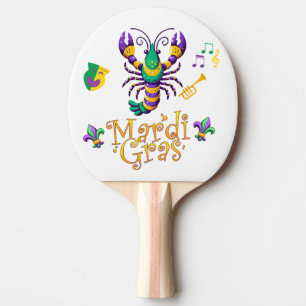 Crayfish Fleur de lis Mardi Gras Pingisracket