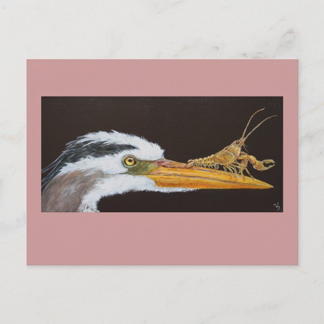 Crayfish Learning to Leap vycard Vykort (Framsida)