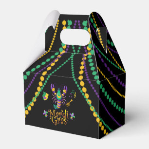 Crayfish/trumpet/mask/fleur de lis Mardi Gras Presentaskar