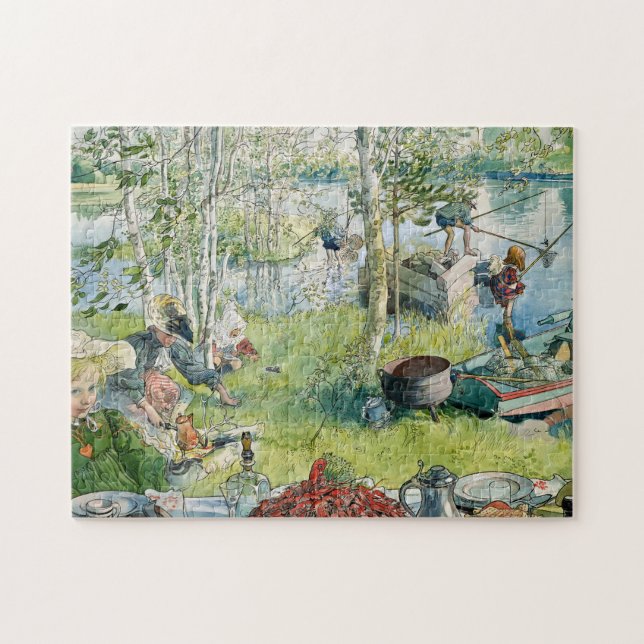 Crayfisheries, 1895 by Carl Larsson Pussel (Horisontell)