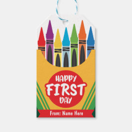 Crayola Färg, första skoldagen Presentetikett