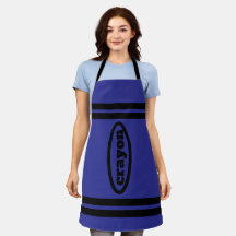 Crayon Apron Family & Group Costumes - Blue