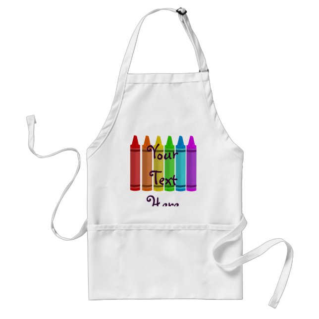 Crayon Apron-mall Förkläde (Framsidan)