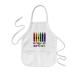 Crayon Artist Kids Apron Barnförkläde