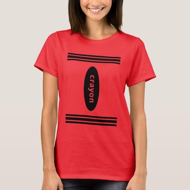 Crayon Box Halloween Costume Couple Group T-Shirt (Framsida)