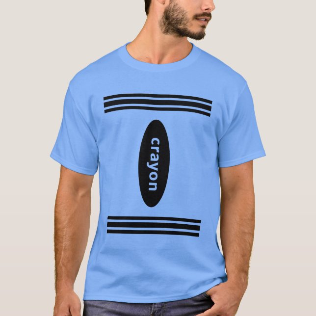 Crayon Box Halloween-kostym för par och grupp T Shirt (Framsida)
