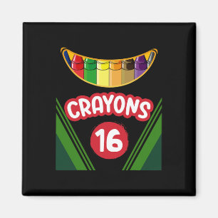Crayon Box Roligt Teacher Student Crayon Squad Hal Magnet