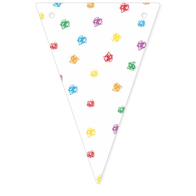 Crayon bunting vimplar (Första flaggan)