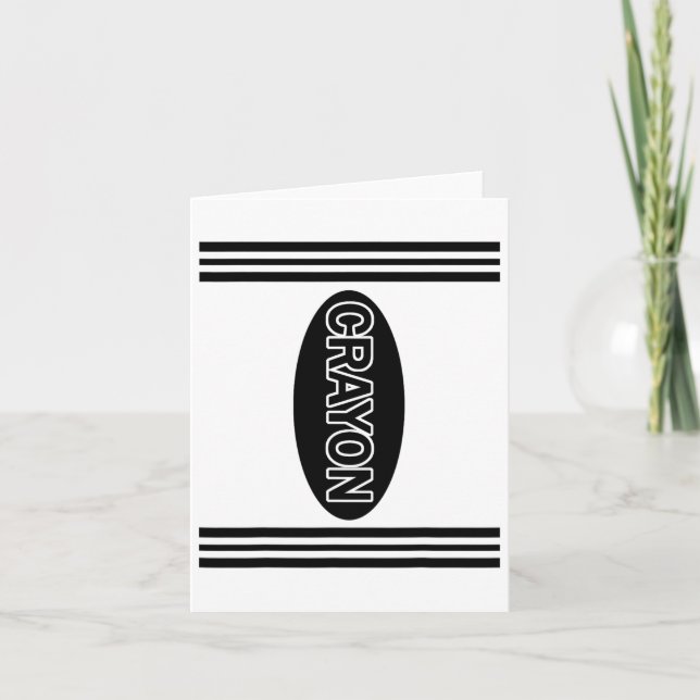 Crayon Crayon Matching Halloween Costume lite Gr Kort (Framsida)