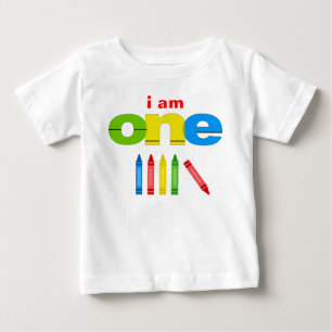 Crayon den 1st ungen för babyen för tee shirt
