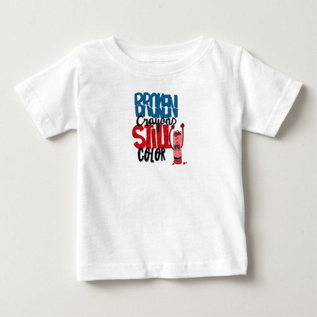 Crayon Design i baby - "Världsturistdagen" T Shirt (Framsida)