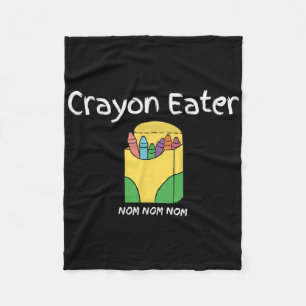 Crayon Eater Funny FPS Video Gamer Term Game Tanky Fleecefilt