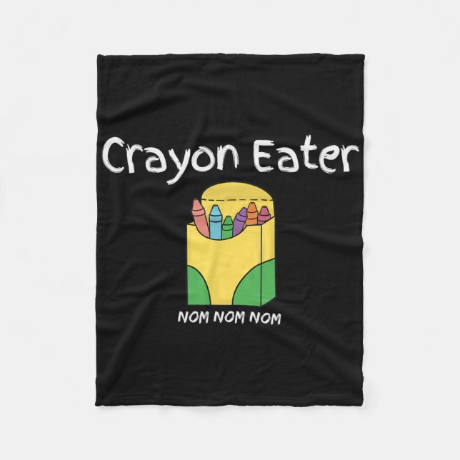 Crayon Eater Funny FPS Video Gamer Term Game Tanky Fleecefilt (Framsidan)