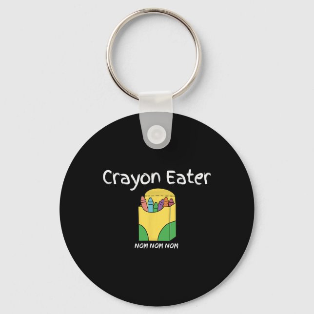 Crayon Eater Funny FPS Video Gamer Term Game Tanky Nyckelring (Framsida)