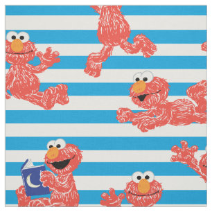 Crayon Elmo Rand Mönster Tyg