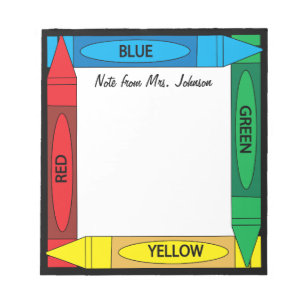 Crayon Färg Anteckningsblock