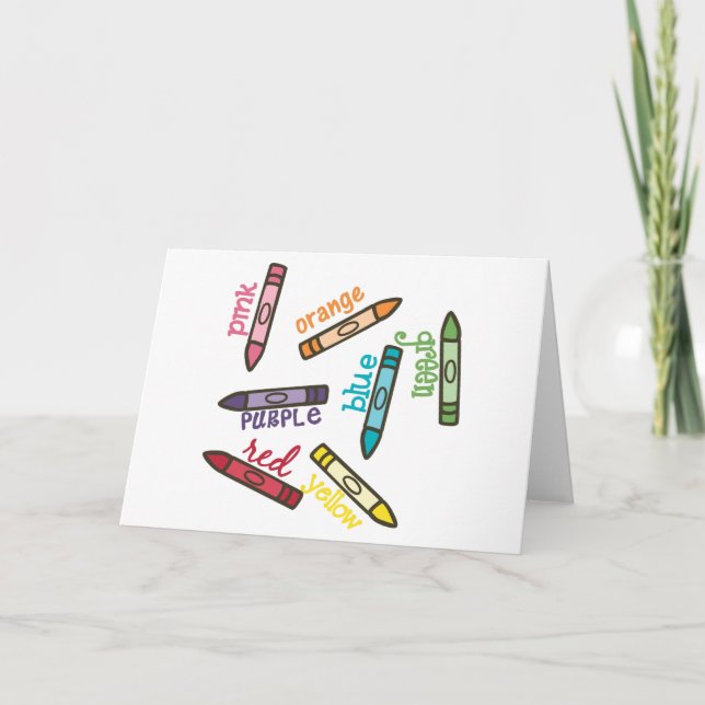 Crayon Färg Kort (Framsida)