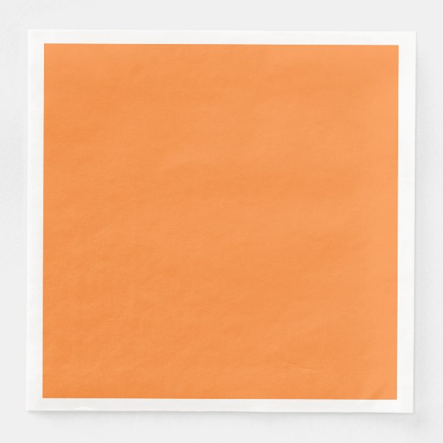 Crayon Färg Orange Standard Middag Napkin Pappersservett (Framsida)