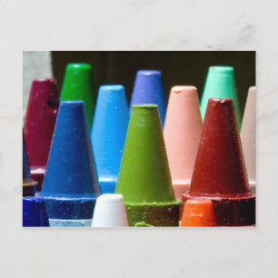 Crayon Färg Vykort