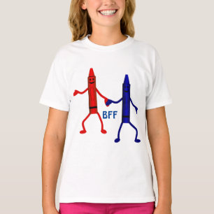 Crayon Friends BFF T Shirt