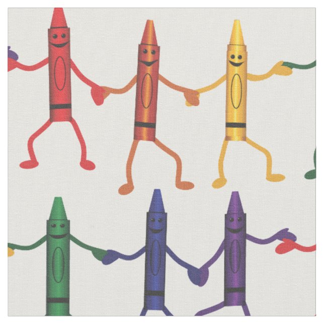 Crayon Friends Kritor Tyg (Närbild)