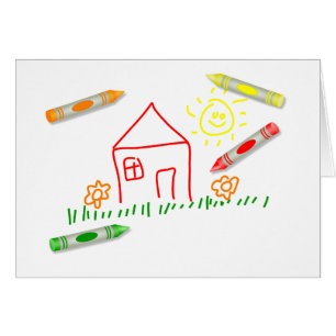 Crayon House Hälsningskort