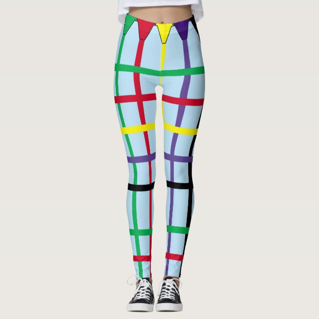 Crayon Linjer Leggings (Framsida)