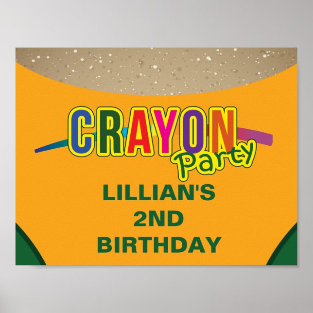 Crayon Party Poster (Framsidan)