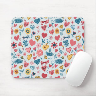 Crayon Pastel Heart & Flowers Musmatta