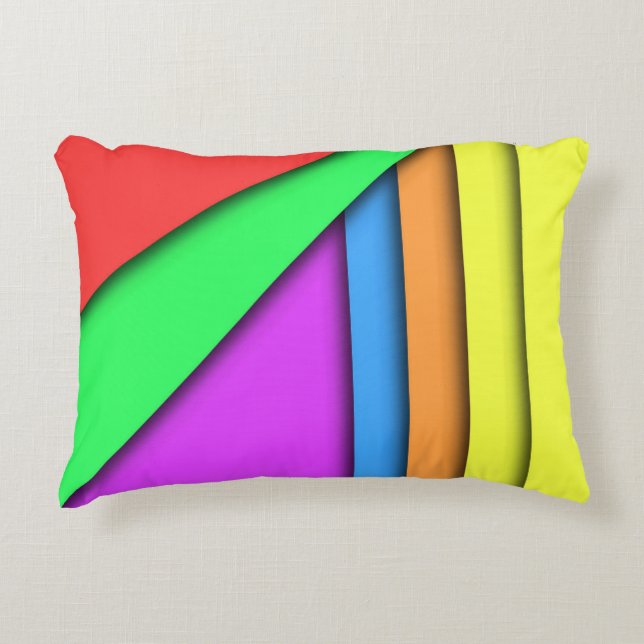 Crayon Rainbow Prydnadskudde (Framsidan)