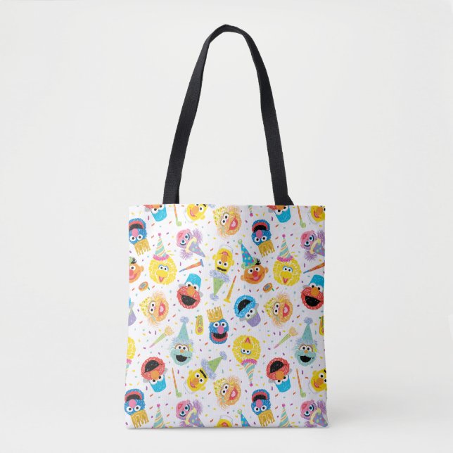 Crayon Sesame Pals Festsjablong Tygkasse (Framsida)