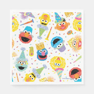 Crayon Sesame Pals Party Mönster Pappersservett