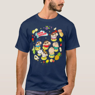 Crayon Shin-chan En massa frukt Dessert Time T Shirt