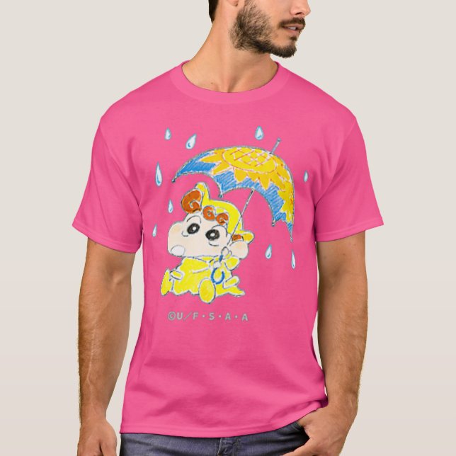 Crayon Shin-chan Himawaris Umbrella onepoint T Shirt (Framsida)