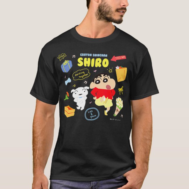 Crayon Shin-chan joyShiro Dance tillsammans T Shirt (Framsida)