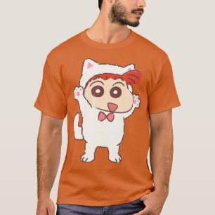 Crayon Shin-chan Kitten Play party Nene-chan T Shirt